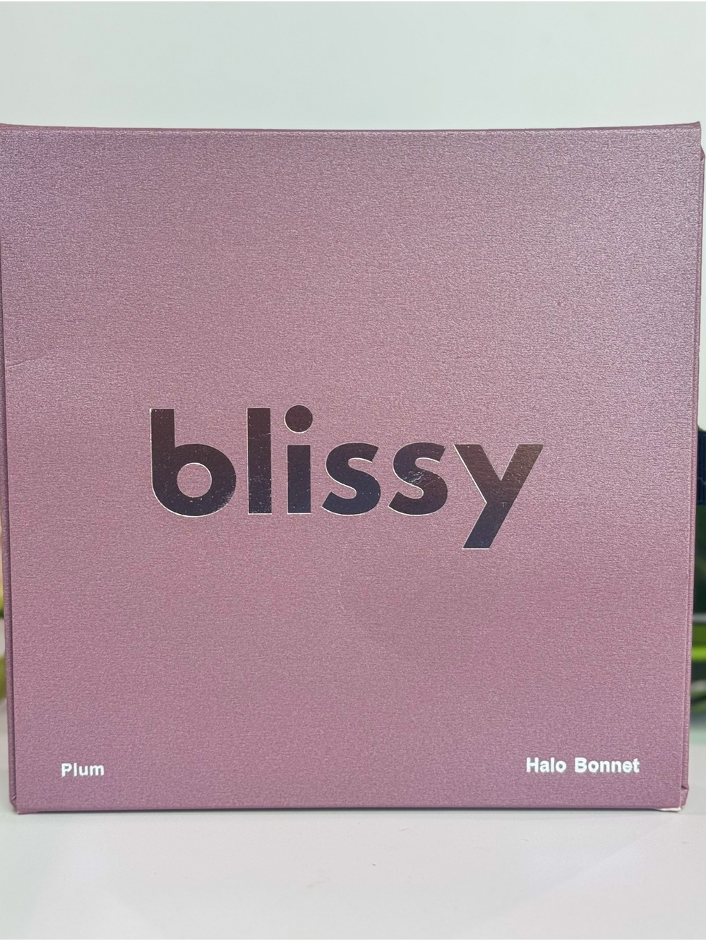 Blissy 100% Mulberry Silk Halo Bonnet – Plum (NEW, $94 Retail)